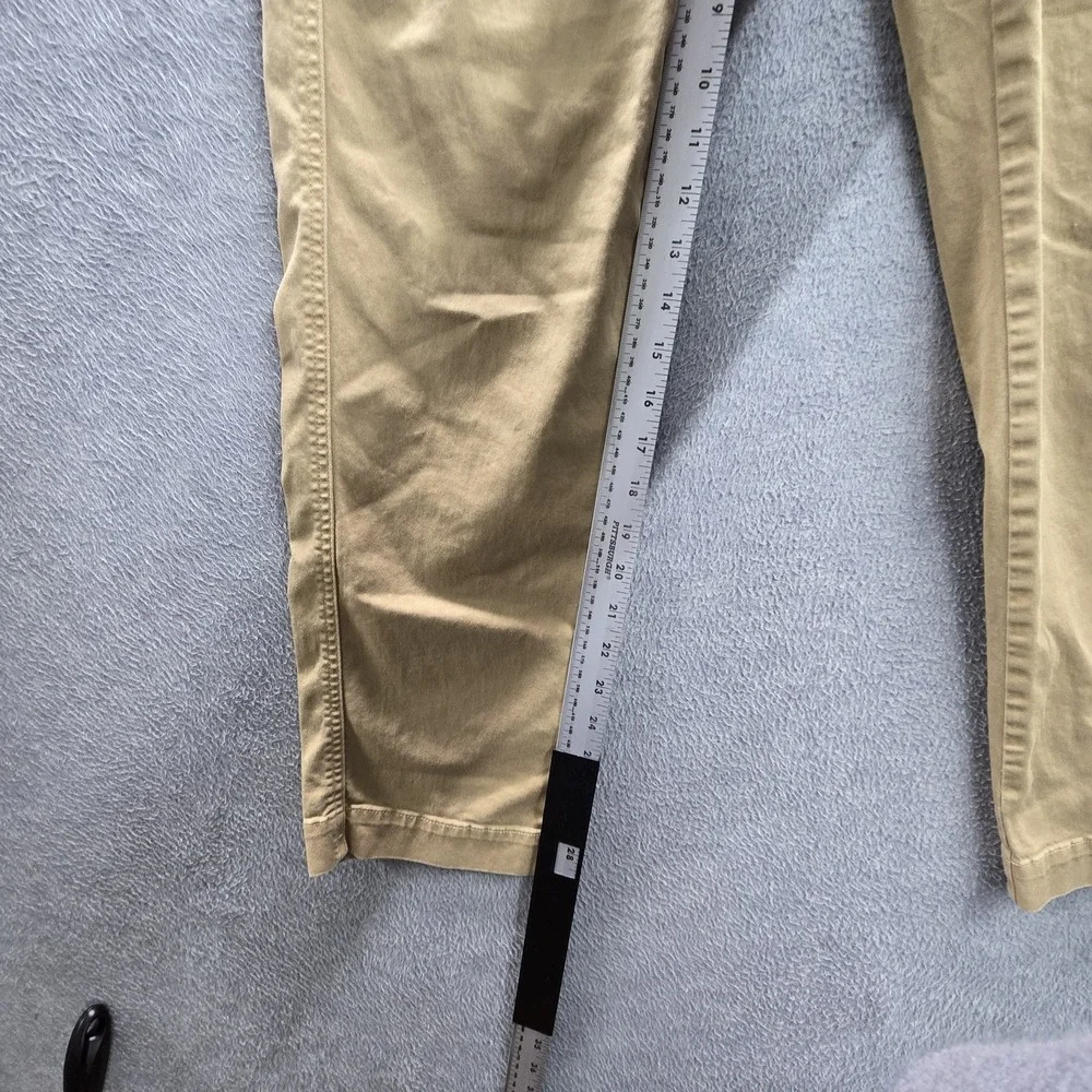 Banana Republic Men Pants M Khaki Chino Twill Chinos‎ Button Slim 28